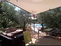Appartements Olive Garden - swimming pool: A1(4), A2(4), A3(4), SA4(2), SA5(2) Biograd - Riviera de Biograd  - terrasse commune