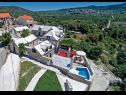 Maisons de vacances Mari 1 - with pool: H(6+1) Donji Humac - Île de Brac  - Croatie  - végétation (maison et environs)