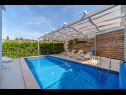 Maisons de vacances Mila - private pool & seaview: H(8) Milna (Brac) - Île de Brac  - Croatie  - piscine