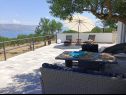 Maisons de vacances Mary: relaxing with pool: H(4) Postira - Île de Brac  - Croatie  - H(4): terrasse
