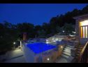 Maisons de vacances Tonko - open pool: H(4+1) Postira - Île de Brac  - Croatie  - piscine