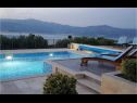 Maisons de vacances Ita - with pool and view: H(4+1) Postira - Île de Brac  - Croatie  - vue sur la mer