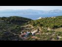 Maisons de vacances Nave - private pool: H(4+1) Postira - Île de Brac  - Croatie  - vue sur la mer (maison et environs)