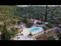 Maisons de vacances Nave - private pool: H(4+1) Postira - Île de Brac  - Croatie  - vue (maison et environs)