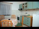 Appartements DeMar - 70m from sea: A1-crveni(4), A2-zeleni(3), A3-plavi(3) Splitska - Île de Brac  - Appartement - A2-zeleni(3): cuisine salle à manger