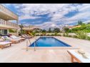 Maisons de vacances Villa Gold - private pool & grill: H(12+4) Splitska - Île de Brac  - Croatie  - piscine