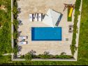 Maisons de vacances Villa Gold - private pool & grill: H(12+4) Splitska - Île de Brac  - Croatie  - piscine