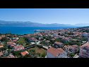 Appartements Smilja - great location: A1(6+1) Gornji-Pašike, A2(4+1) Donji-Pašike Supetar - Île de Brac  - vue sur la mer