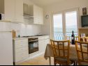 Appartements Anda - sea view: B1(4), B2(4), C(4+1) Mastrinka - Île de Ciovo  - Appartement - B2(4): cuisine salle à manger