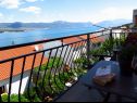 Appartements Anda - sea view: B1(4), B2(4), C(4+1) Mastrinka - Île de Ciovo  - Appartement - B2(4): vue de la terrasse