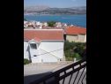 Appartements Doktor - sea view; A2(9) Mastrinka - Île de Ciovo  - Appartement - A2(9): vue du balcon