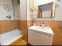 Appartements Ani - 10 M from the sea SA1 zeleni(2+1), SA2 žuti(2+1) Jadranovo - Riviera de Crikvenica  - Studio appartement - SA2 žuti(2+1): salle de bain W-C