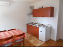 Appartements Kate - free private parking: A1(6), A2(3+1)Kada, A3(3+1)Tus Novi Vinodolski - Riviera de Crikvenica  - Appartement - A2(3+1)Kada: cuisine salle à manger