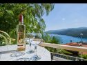 Appartements et chambres Gracia - with great view: SA1(2), SA2(2) Rabac - Istrie  - Studio appartement - SA1(2): terrasse de jardin