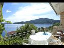 Maisons de vacances Niso - with pool H(12+2) Baie Mikulina luka (Vela Luka) - Île de Korcula  - Croatie  - H(12+2): vue de la terrasse