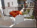 Appartements Niks - terrace & sea view: A1(4), A2(2) Vela Luka - Île de Korcula  - Appartement - A2(2): balcon