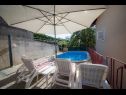 Appartements Ivona - open swimming pool: A1 (4+2), A2 (2+2) Njivice - Île de Krk  - piscine