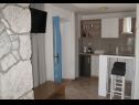 Appartements Insula Insule - rustic & peaceful: SA1(2+1), SA2(2+1) Skrbcici - Île de Krk  - Studio appartement - SA1(2+1): cuisine salle à manger