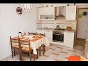 Appartements Luka A1(4), A2(4) Vrbnik - Île de Krk  - Appartement - A1(4): cuisine salle à manger