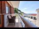 Appartements Ante M - 100 m from beach: A1(4+2), A2(4+2), C3(2) Brela - Riviera de Makarska  - Appartement - A1(4+2): terrasse