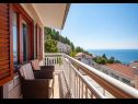 Appartements Ante M - 100 m from beach: A1(4+2), A2(4+2), C3(2) Brela - Riviera de Makarska  - Appartement - A2(4+2): terrasse