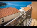 Appartements et chambres Led - near sea: SA1(2), A2(2+2), A3(2+2), R4(2), R5(2), A6(2+1), A7(2+2) Brela - Riviera de Makarska  - Appartement - A7(2+2): terrasse