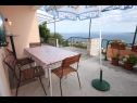 Appartements Up - amazing sea view: A1(2) Brela - Riviera de Makarska  - Appartement - A1(2): terrasse