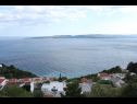 Appartements Up - amazing sea view: A1(2) Brela - Riviera de Makarska  - Appartement - A1(2): vue du balcon