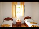 Appartements Bale - right at the beach: A1 Plaza(4) Brist - Riviera de Makarska  - Appartement - A1 Plaza(4): chambre &agrave; coucher