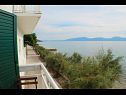 Appartements Bale - right at the beach: A1 Plaza(4) Brist - Riviera de Makarska  - Appartement - A1 Plaza(4): vue de la terrasse