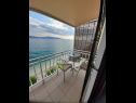 Appartements Danka - affordable and at the beach: SA1(2) Brist - Riviera de Makarska  - Studio appartement - SA1(2): balcon