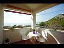 Appartements Stipe - sea view from the terrace : A1(4+1) Makarska - Riviera de Makarska  - maison