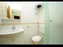 Appartements et chambres Ljuba - 130 meter from sea SA1(2), SA2(2+1), SA6(2+1), A4(2+1), R3(2+1), R7(2+1) Makarska - Riviera de Makarska  - Studio appartement - SA6(2+1): salle de bain W-C