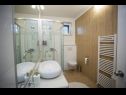 Appartements Palmina - comfort apartment: A1 veliki (6),  A2 žuti (4+1), A3 lila (2), SA4 bijeli (2) Makarska - Riviera de Makarska  - Appartement - A1 veliki (6): salle de bain W-C