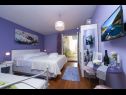 Appartements Palmina - comfort apartment: A1 veliki (6),  A2 žuti (4+1), A3 lila (2), SA4 bijeli (2) Makarska - Riviera de Makarska  - Studio appartement - SA4 bijeli (2): chambre &agrave; coucher