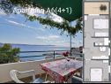 Appartements Gogi - 100 m from beach: A6(4+1), A1(2+1), A2(2+1), A8(4+2) Zivogosce - Riviera de Makarska  - Appartement - A6(4+1): détail