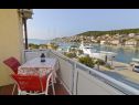 Appartements Ive - with sea view: A1(2), A2(4) Tisno - Île de Murter  - Appartement - A1(2): terrasse