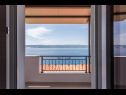 Appartements Nina - sea view family apartments SA1A(3), A1Donji(2+1), A3(6), A4(4+1), A5(6), A6(4) Celina Zavode - Riviera de Omis  - Appartement - A3(6): vue sur la mer