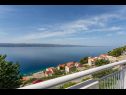 Appartements Nina - sea view family apartments SA1A(3), A1Donji(2+1), A3(6), A4(4+1), A5(6), A6(4) Celina Zavode - Riviera de Omis  - Appartement - A4(4+1): vue de la terrasse