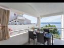 Appartements Nina - sea view family apartments SA1A(3), A1Donji(2+1), A3(6), A4(4+1), A5(6), A6(4) Celina Zavode - Riviera de Omis  - Appartement - A4(4+1): terrasse