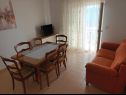 Appartements Nina - sea view family apartments SA1A(3), A1Donji(2+1), A3(6), A4(4+1), A5(6), A6(4) Celina Zavode - Riviera de Omis  - Appartement - A5(6): salle &agrave; manger