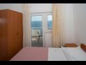 Appartements Nina - sea view family apartments SA1A(3), A1Donji(2+1), A3(6), A4(4+1), A5(6), A6(4) Celina Zavode - Riviera de Omis  - Appartement - A6(4): chambre &agrave; coucher