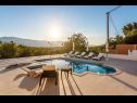 Maisons de vacances Jurica-with heated pool: H(8) Nova Sela - Riviera de Omis  - Croatie  - piscine