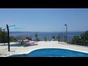 Appartements Jugana - with pool : A1 donji(4), A2 gornji(4) Sumpetar - Riviera de Omis  - piscine