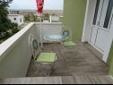 Appartements Don - 90m from the sea: A4(5), SA1 2S(2), SA2 2R(2) Dinjiska - Île de Pag  - Studio appartement - SA1 2S(2): terrasse