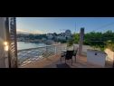 Maisons de vacances Erna - 4m to the sea: H(6) Jakisnica - Île de Pag  - Croatie  - H(6): vue de la terrasse