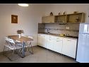 Appartements Lea - with terrace : A1(2+2), A2(2+2) Mandre - Île de Pag  - Appartement - A1(2+2): cuisine salle à manger