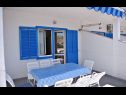 Appartements Draga - 15 m from pebble beach: SA1(4), A2(4+2), A4(3+1) Metajna - Île de Pag  - Appartement - A2(4+2): terrasse