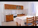 Appartements Draga - 15 m from pebble beach: SA1(4), A2(4+2), A4(3+1) Metajna - Île de Pag  - Appartement - A4(3+1): cuisine salle à manger