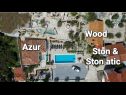 Maisons de vacances Three holiday homes: H1 Azur (4), H2 Wood (4), H3 Ston (4+2) Orebic - Péninsule de Peljesac  - Croatie  - maison